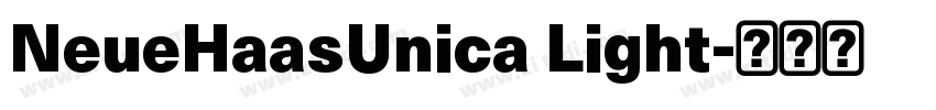 NeueHaasUnica Light字体转换
